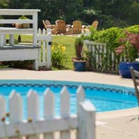 Chlorine Free Pool at our Green Bed & Breakfast
