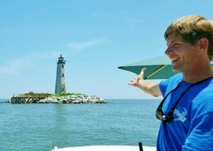 New Point Comfort Lighthouse Tour from Chesepeake Bay boat Tours Mathews Deadrise Charters