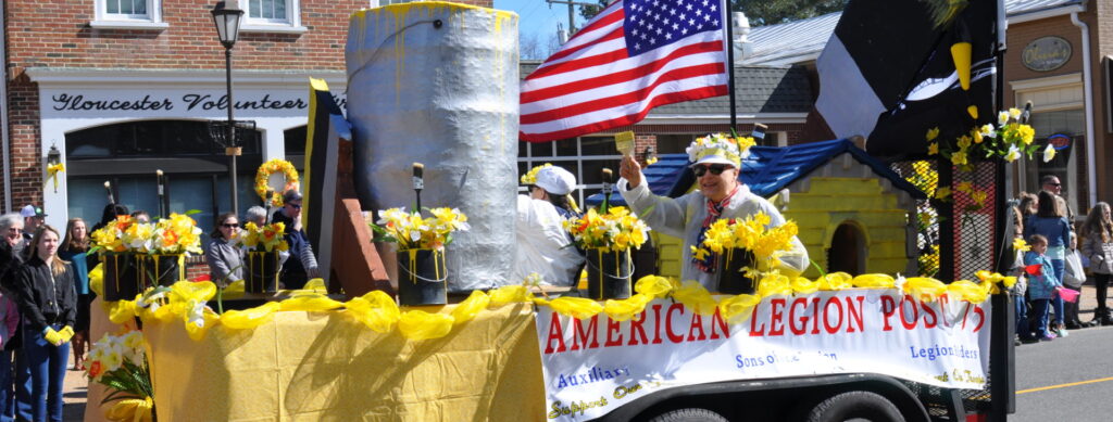 Gloucester Daffodil Festival parade float