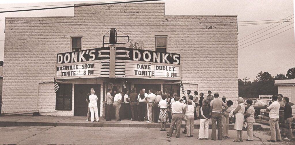 Photo of the original Donks theater.