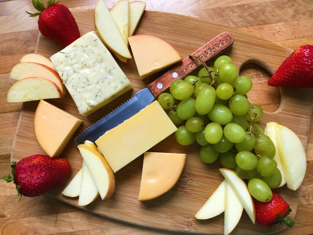 cheese platter at the Inn
