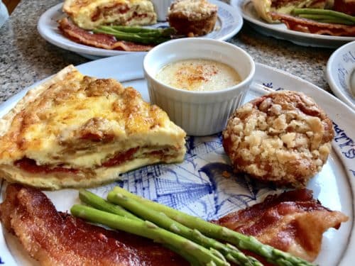 Heirloom Tomato and Crab Quiche