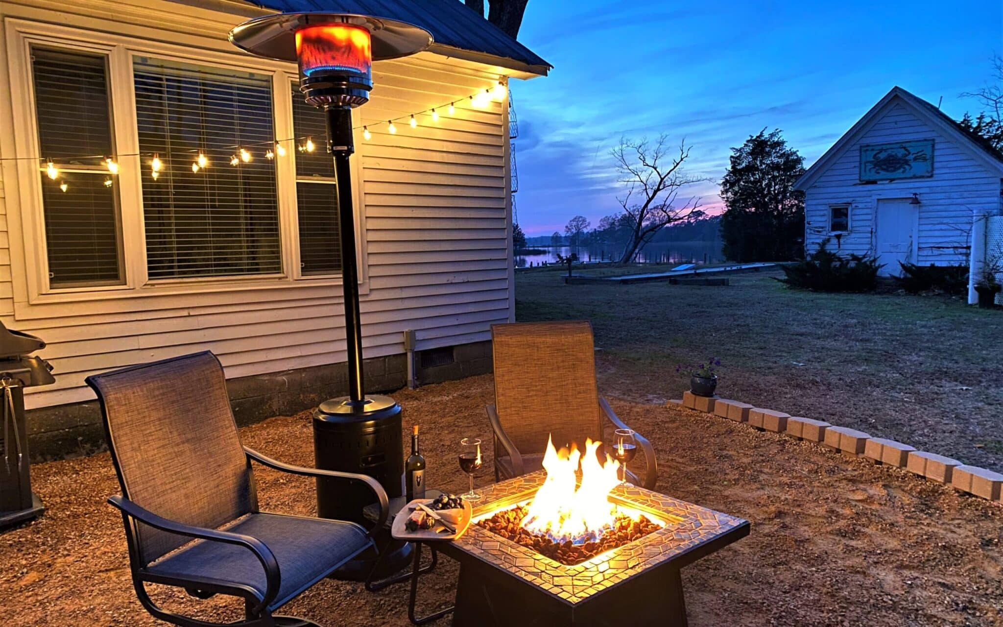 private patio to one of our suites