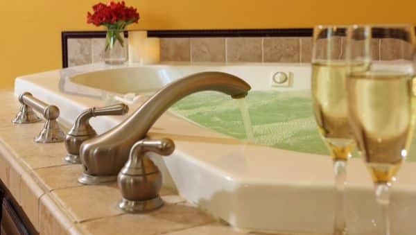 Relax in our jetted tub.