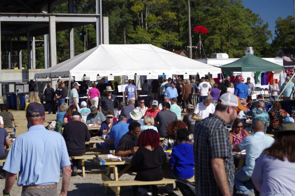 Scenes from the seafood festival.